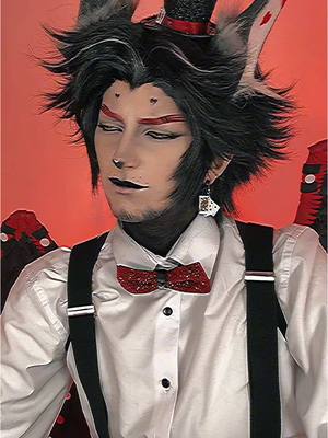 A post by @.ayoitslani on TikTok caption: A canon podcast from Husk and Angel Dust #husk #angeldust #hazbinhotel #cosplay 