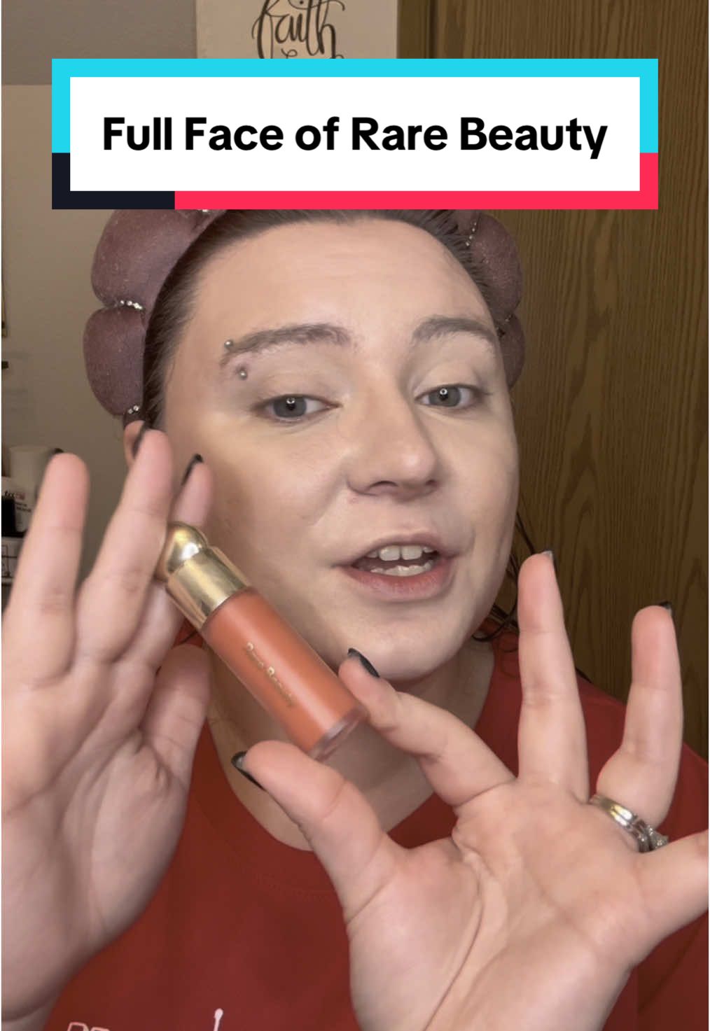 A post by @captainmarvelbeauty on TikTok caption: Let’s do a (mostly) full face of @Rare Beauty!  #captainmarvelbeauty #beauty #makeup #beautytips #beautybloggers #beautyaddict #makeuplover #MakeUpArtist #makeupaddict #makeuptutorial #beautyblog #beautyobsessed #beautyproducts #makeupideas #makeupoftheday #makeupaddict #makeuplover #rarebeauty #rarebeautymakeup #rarebeautybyselenagomez #rareroutine 