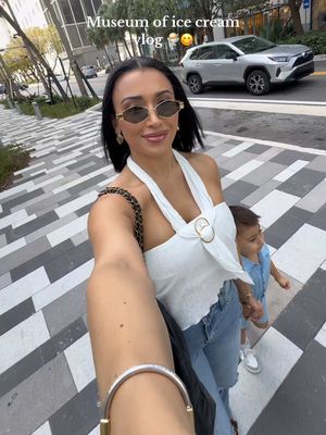 A post by @alexbravoxo on TikTok caption: Museum of ice cream in downtown Miami Vlog 🍨  @Alexox0 @museumoficecream  #toddlermom #toddlersoftiktok #familyactivities #miamiflorida #museumoficecream #museumoficecreammiami 