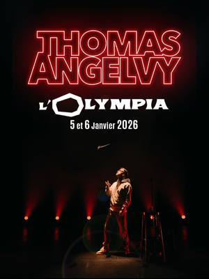 A post by @thomasangelvy on TikTok caption: C'est un post très spécial pour moi aujourd'hui. C'est un rêve qui va se réaliser les 5 et 6 janvier 2026, car, le temps de deux soirées exceptionnelles, on sera sur la mythique scène de l'Olympia. Je dis "ON" car c'est un travail d'équipe depuis 10 ans. Avec mon producteur Aslem Smida, mon co-auteur Sylvain Lacourt, mon meilleur ami du collège et maintenant chargé de production Maximilien Mériaux, mes tourneuses Bénédicte Lecoq et Isabelle Sabatier, mon régisseur Alex Decain, mon attaché de presse Julien Saunier. Ma famille et mes amis présents depuis le début. Les premiers théâtres qui m'ont offert cette chance, La Cible et ses 44 places, le Bo Saint-Martin, Le Fridge, Le Joke, Le République, les Mathurins et la Madeleine. Tous les promoteurs locaux et festivals d'humour partout en France. Et surtout VOUS qui me  suivez depuis des années ou depuis peu. MERCI. Ça va être une grande fête et j'ai hâte de la vivre avec vous. Rendez-vous les 5 & 6 janvier à l'Olympia ! Je vous aime ❤️ Photo : @madamecoco_production 📸
