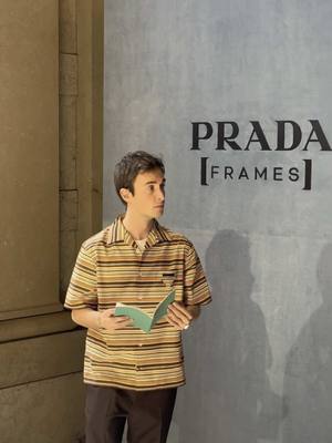 A post by @mattiastanga on TikTok caption: GRAZIE PER LA DOMANDA✨ @Prada #PradaFrames #treno #milano #ragazzi #perte #neiperte #viral #adv