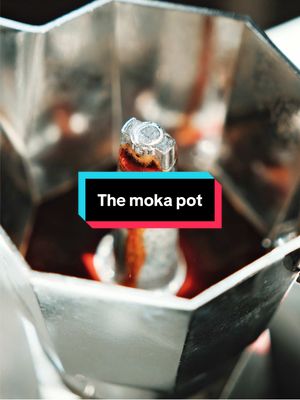 A post by @morgandrinkscoffee on TikTok caption: The magic of the moka pot #barista #coffee 