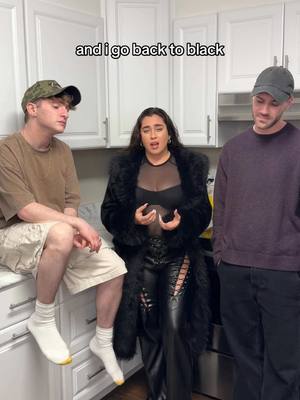 A post by @anthony_gargiula on TikTok caption: this is our official pitch to have @Lauren Jauregui cover every amy winehouse song 🖤 what an incredible voice 😭 @jonathantilkin #sing #backtoblack #amywinehouse #laurenjauregui