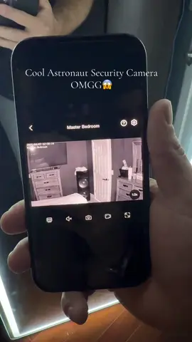 A post by @jojododeals on TikTok caption: Omg this security camera is sick! I caught my gf stealing $20😱go click the orange cart below and get it now while it’s on a flash sale! #securitycamera #astronautcamera #secretcamera #indoorcamera 