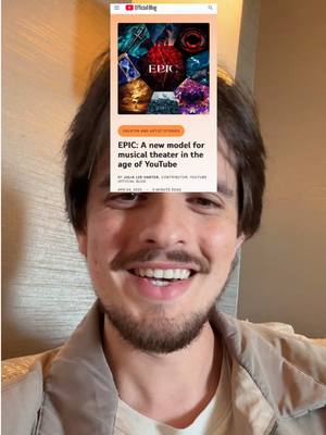 A post by @jorgeherrans on TikTok caption: Such a fun interview!! ▶️🔴 #epicthemusical 