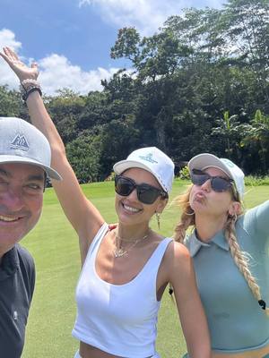 A post by @jessicaalba on TikTok caption: A fun lil #golf morning with my faves ⛳️🏌🏽‍♀️ #SpringBreak 