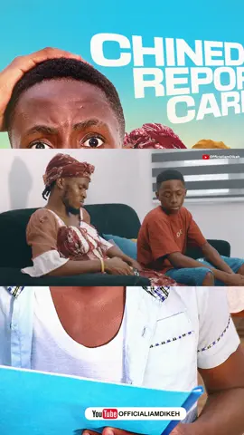 A post by @iamdikeh on TikTok caption: Seen Chinedu’s Report Card? Link in bio! 