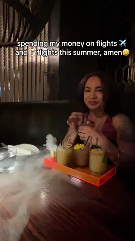 A post by @violetasglow on TikTok caption: minding my business and catching flights 😋 #fyp 