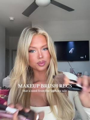 A post by @nats_not_okay on TikTok caption: ULTIMATE makeup brush recs to check out during the @sephora sale 🖤💋@Patrick Ta Beauty @Hourglass Cosmetics @Kosas @Fenty Beauty @makeupbymario #foryou #makeupinspo #sephorasale #makeupbrushes #bronzerbrush #flawlessbase #sephoramusthaves #fypシ 
