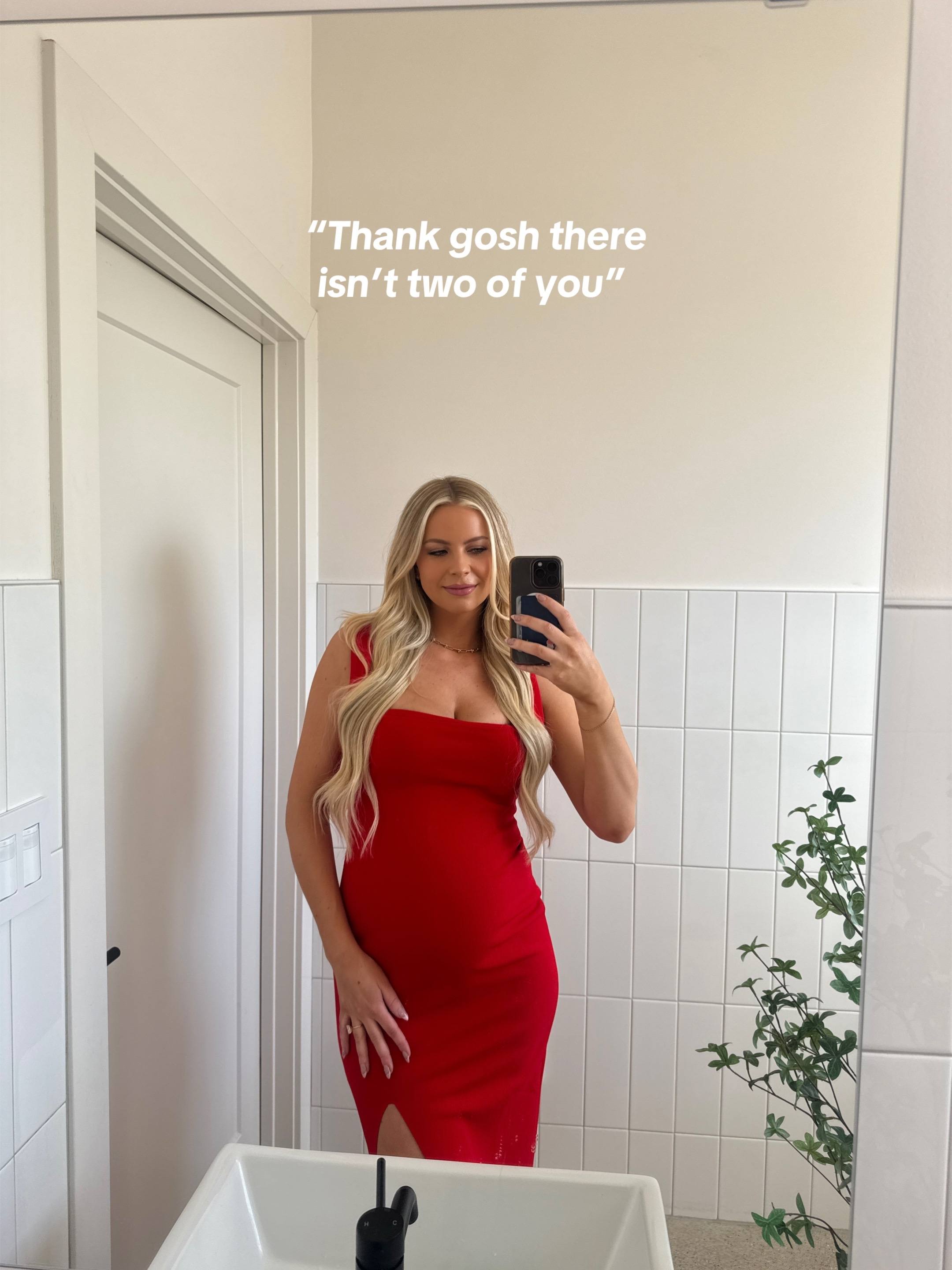 A post by @maycineeley on TikTok caption: I mean technically there’s 4 of us 😏🤰🏼@Mikayla Matthews 