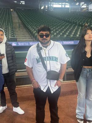 A post by @renevacacomedy on TikTok caption: Throwing out the first pitch today 🦋👑 RENE VACA
