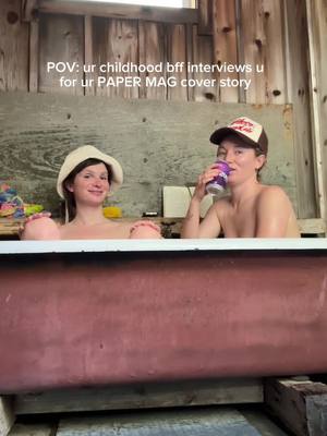 A post by @dylanmulvaney on TikTok caption: I would like to only do interviews from the bathtub with @LILY DREW from now on thank you so much @PAPER Magazine 
