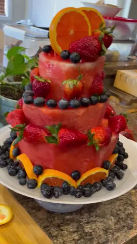 A post by @ketoxoxo1 on TikTok caption: Watermelon Cake#heathylifesytle #fyp #foru #healthy #keto