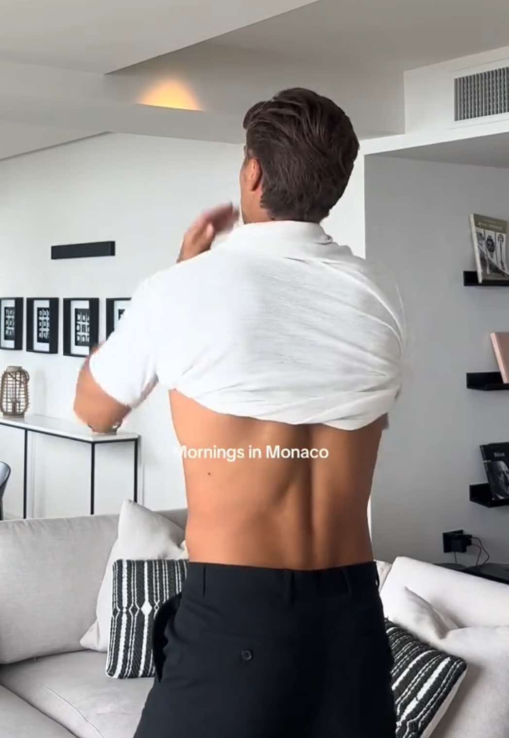 A post by @maxhamilton_ on TikTok caption: Mornings in Monaco ☕️