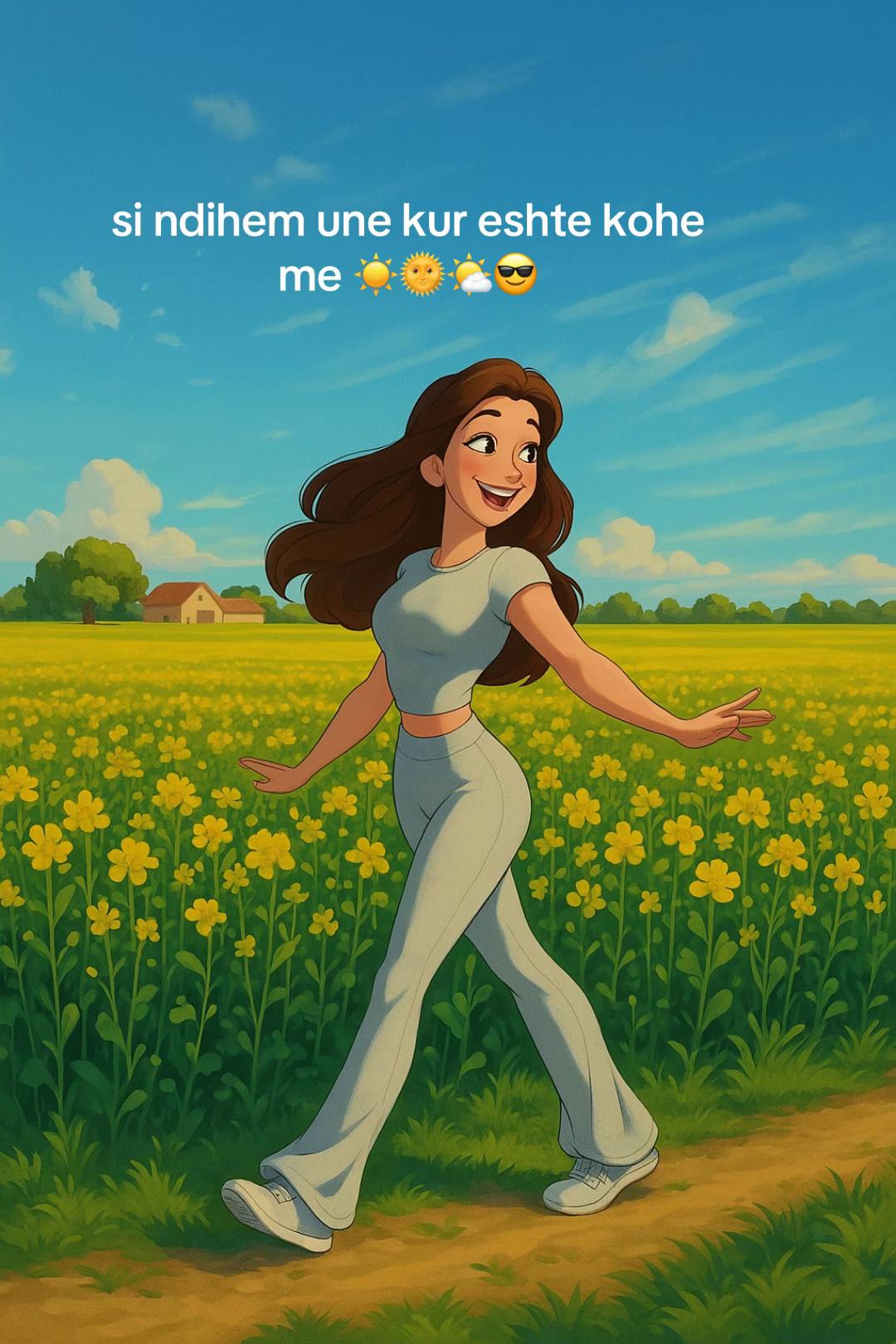 A post by @ria9_2 on TikTok caption: çel dhe une si lulet 🌸