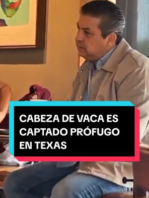 A post by @manuelpedrerooficial on TikTok caption: CABEZA DE VACA ES CAPTADO PRÓFUGO EN TEXAS TOMANDO CAFE TRANQUILAMENTE | MANUEL PEDRERO