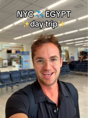 A post by @kevindroniak on TikTok caption: yes, Egypt is a day trip from NYC 🇪🇬