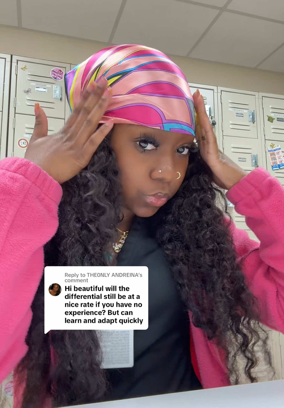 A post by @jazlyn.nevaeh on TikTok caption: Replying to @THE0NLY ANDREINA **Base Pay! I believe differential may be the same, however it depends on your facility @Awaytr Store ##pct##patientcaretech##prepa##prepa##nursesoftiktok##nurselife##cnalife##scrubs##cnasoftiktok