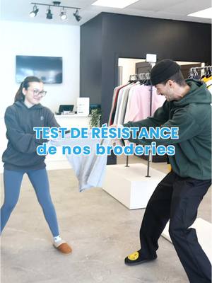 A post by @brodame.ca on TikTok caption: Not gonna lie… On a été surpris nous aussi.😳🪡 La broderie, c’est définitivement la technique la plus durable.💪🏻 #resistance #broderie #personnalisation 