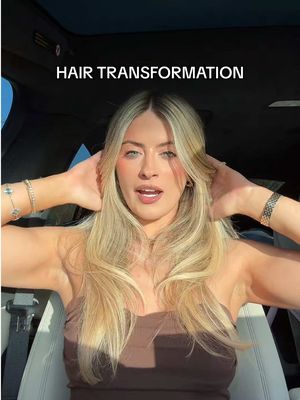 A post by @whitneyysimmons on TikTok caption: You know I took some time off to rest and now… 🤭💞💅🏼✨💝  #hairtransformation #hairtok #hairstyle #hairday #blondehair #blondetransformation 