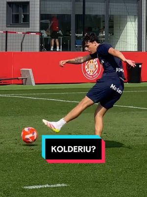 A post by @gironafc on TikTok caption: 🧱 Francés veu els vídeos de @Kolderiu #GironaFC #Kolderiu #sportsontiktok 