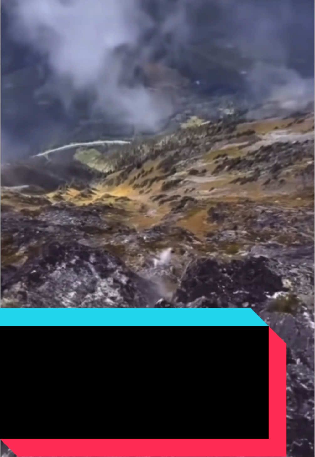 A post by @tcezy on TikTok caption: Wouldn’t Wanna Be Hiking… #tcezy #mountain #extreme #dangerous #neardeath #closecall #incredible #trending #fyp