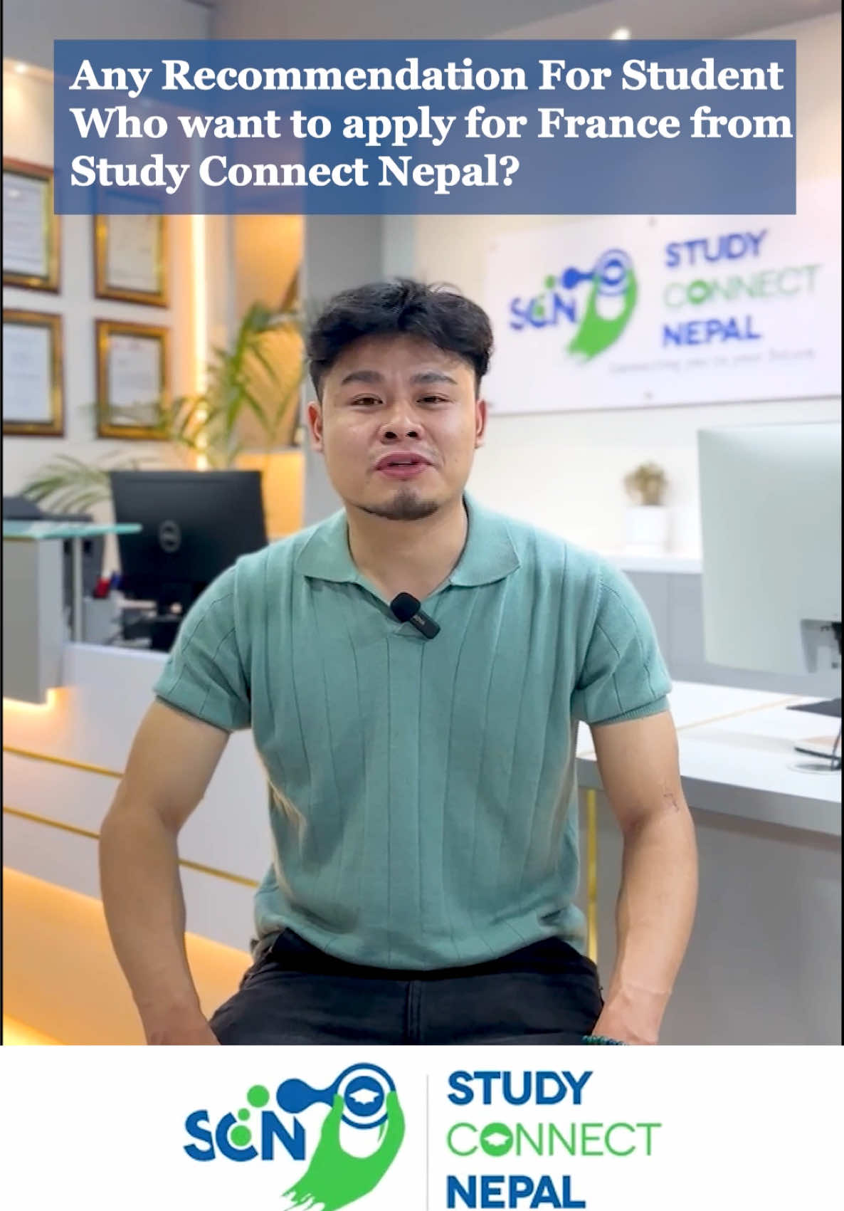 A post by @scnkamaladi on TikTok caption: 🎉 Congratulations to Goneil RAI on successfully obtaining a French study visa 🇫🇷 to pursue a MSc in Digital Marketing in France for the March 2025 intake! Wishing you all the best in your upcoming academic journey in France!  #studyconnectnepal #studyinfrance #visagrant #frenchinnepal