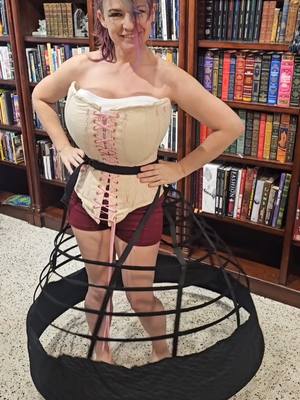 A post by @chimeracostumes on TikTok caption: What do I wear under my ballgown? a crinoline from @Morgan ! #fantasyball #ballgown #sewing #diy 