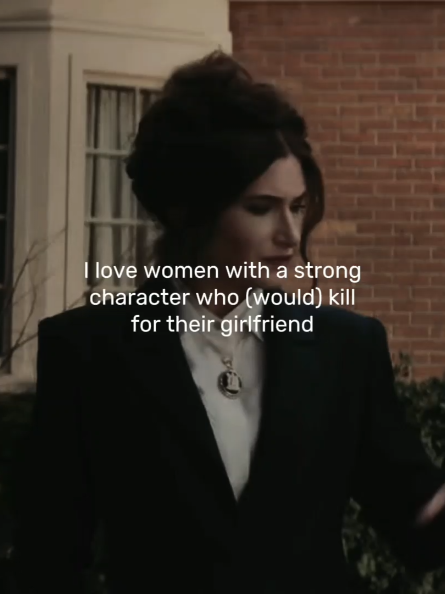 A post by @bqllock on TikTok caption: the unhinged with the most rizz. do I want to be her or be with her?! fr || #agathaharkness #villanelle #loumiller #thecountess #betteporter #bqllock #wlw #edit 