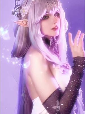 A post by @mahouberry on TikTok caption: daughter of the river of souls, castorice 🦋💜 #castorice #honkaistarrail #hsr #amphoreus 