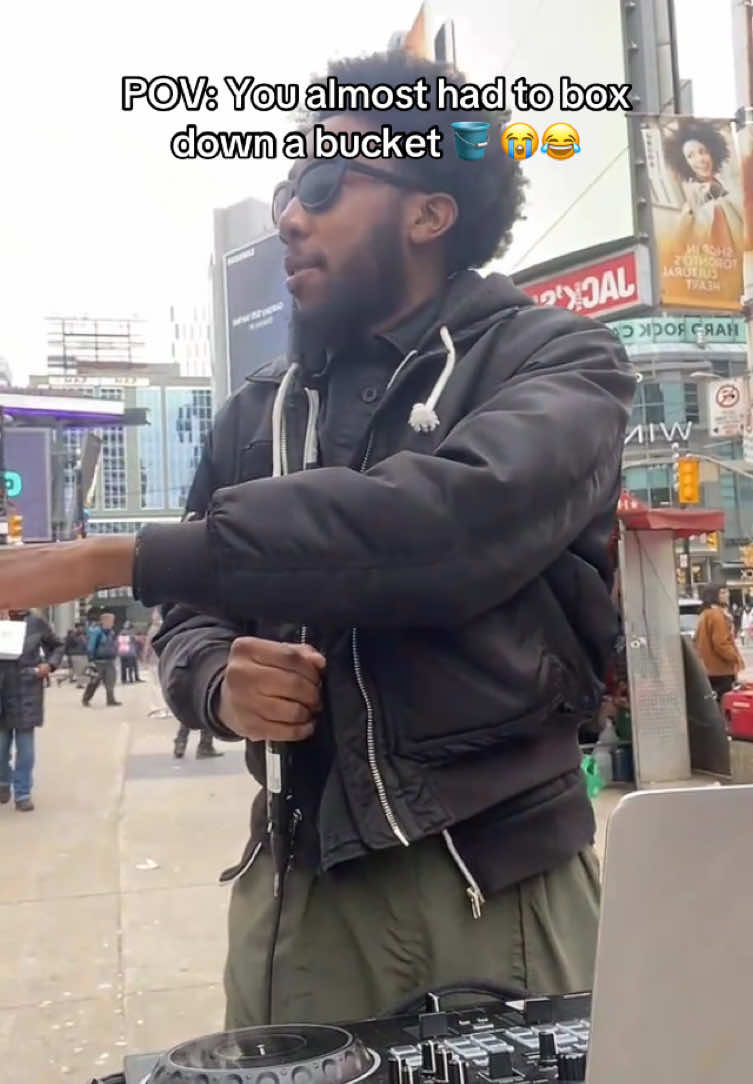 A post by @djnatural.wav on TikTok caption: Ima start walking with the BIG matic 😭😂 #dancehall #jamaicantiktok #torontotiktok #downtowntoronto 