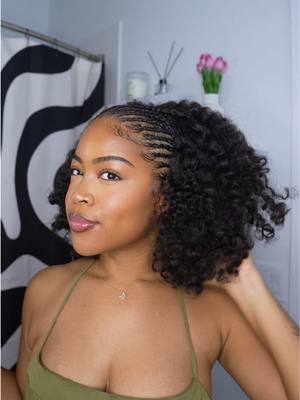 A post by @bycandicejones on TikTok caption: #Ad Soft, shiny, defined curls that last? Yes please🙂‍↕️ My go-to spring hairstyle using the @SheaMoisture Coconut & Hibiscus line is perfect for the girls like me who want to look cute but also don’t want to have to restyle their hair every other business day. I used the Curl Enhancing Smoothie, Edge Gel, Frizz-Free Curl Mousse, Styling Gel & Smooth & Shine Oil to achieve this braid and curl and I highly recommend you try now for your next style💕 #SheaMoisturePartner #sheahair