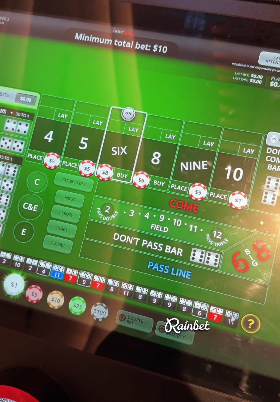 A post by @tsteezylive on TikTok caption: Can we pull off something insane? #gamble #slot #casino #craps #fun 