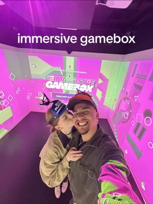A post by @channingjanae on TikTok caption: don’t ask if we made it through red light green light 🫣 #datenight #datenightideas #immersivegamebox #husbandwife #marriage #couple #squidgames #dallas #squidgame #thingstodoindallas @Immersive Gamebox  