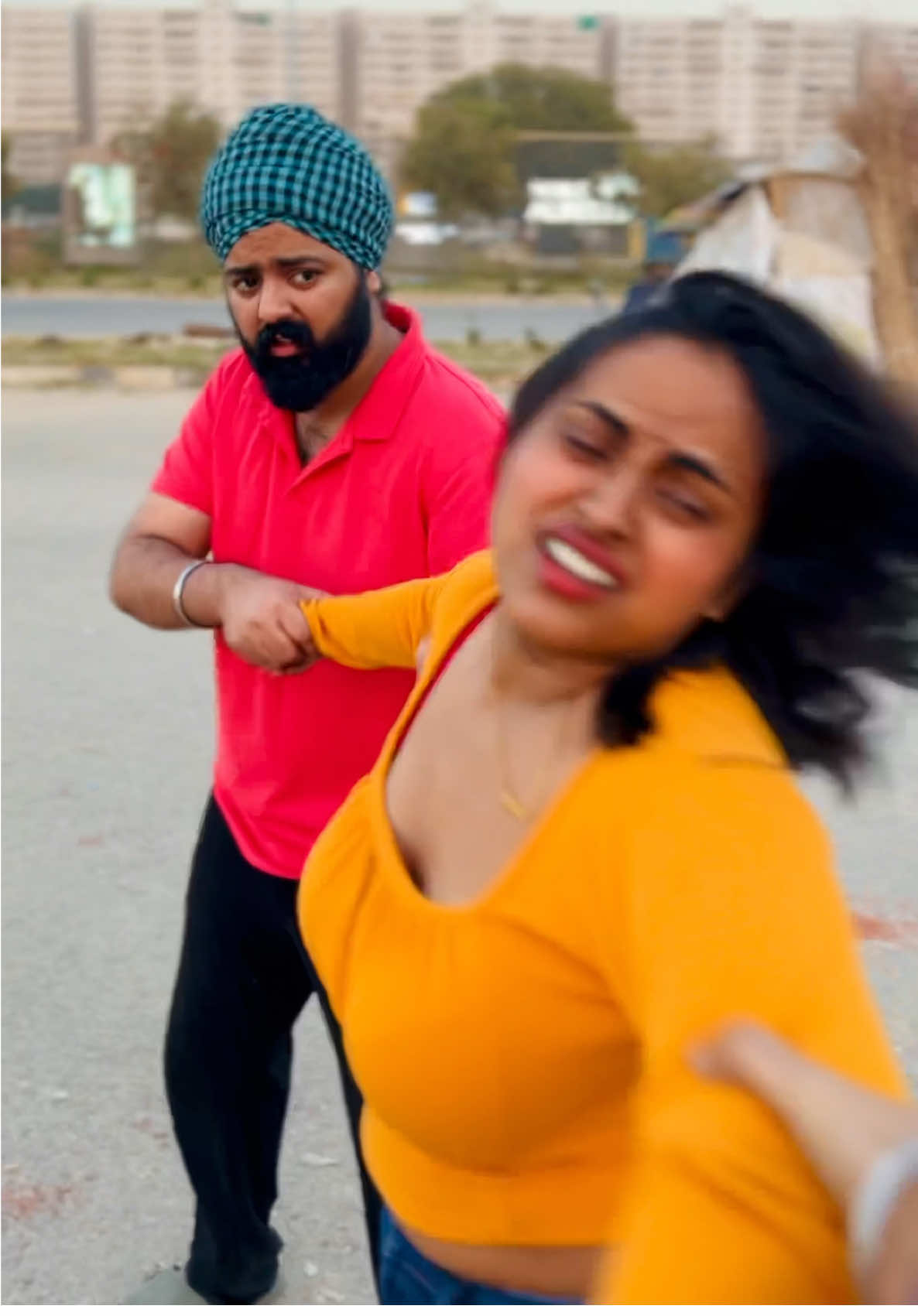 A post by @jbjhanceboyz on TikTok caption: Wait for end 😂 #jbjhanceboyz #comedy #funny #tiktokindia #canada #punjabi #viral #tiktok #featureme #love #smile #jbjhanceboyzvines #insenaddaa #insaneadda 