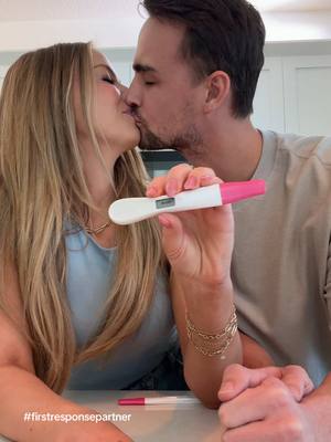 A post by @maycineeley on TikTok caption: All the pain, shots, and tears were worth it🥹🤰🏼 @First Response Pregnancy #firstresponsepartner 