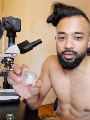 A post by @princezee on TikTok caption: mixing my bl00d and sp3rm together under the microscope 