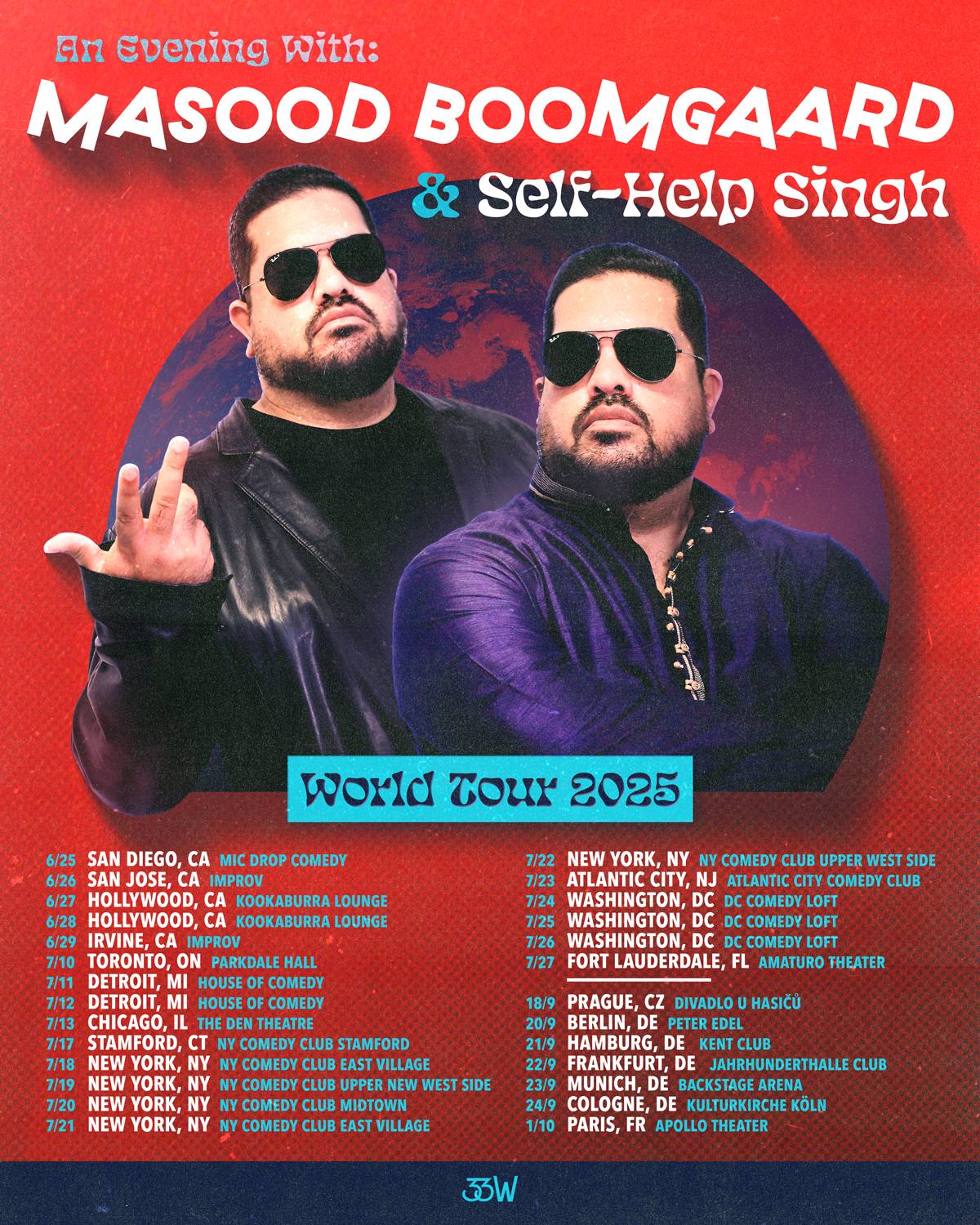 A post by @masood_boomgaard on TikTok caption: Masood Boomgaard/ Self-help Singh will be coming to the US and Canada and Europe in the fall to penetrate you all with laughter, healing and guidance. More dates to be announced soon. Ticket links in my bio.