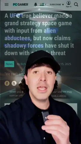 A post by @realwillgardner on TikTok caption: They say shadowy forces made them shut this ufo game down…#ufo #uap #alien #aliens #scary #creepy #fyp #scarytiktoks #demon 