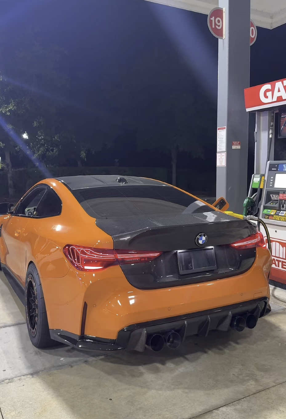 A post by @arabcheeto on TikTok caption: Demon mode 👹 #g82 #m4 #bmwm #g80 #g8x 