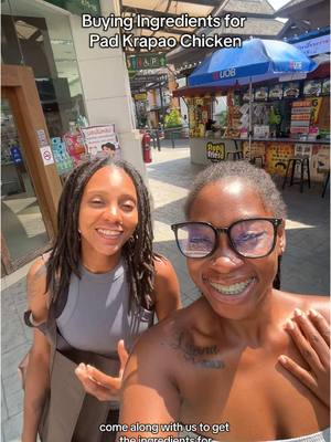 A post by @jaiandmira on TikTok caption: Ingredient shopping for one the hottest dishes that will be on our Future restaurant Menu here in Thailand! 🔥💕🇹🇭  #thailand #padkrapao #livinginthailand 