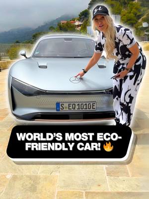 A post by @supercarblondie on TikTok caption: Didn’t think I’d sit on cactus today…♻️ @sbxcars #ecofriendly #mercedes #plantbased