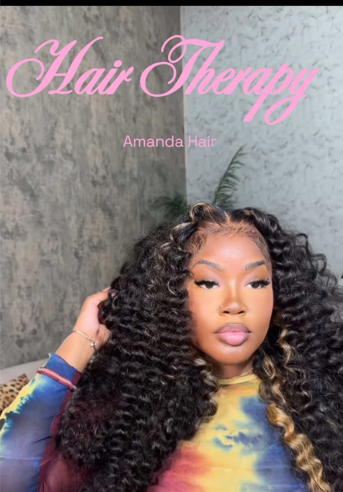 A post by @ on TikTok caption: I just tried out this gorgeous hair from @Amanda Hair Store @amandahair_official and here’s the breakdown! The side parting space was a bit minimal, but the middle parting was nice and wide. 🧑‍🦱 The curls took really well, and the hair came in fairly thick, giving it a lot of volume! Overall, I’m loving it. I’d rate it 8.5/10. 😍 What do you think? Let me know in the comments! #HairReview #AmandaHair #CurlyHair #HairGoals #BeautyReview #HairLovers