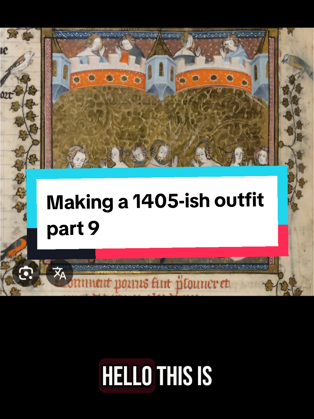 A post by @magpie6493 on TikTok caption: Part 9. for spme reason I almost got mixed up that I'd skipped missing a part lol. I guess that's what you get when you have a rough week in terms of getting enough sleep.  Either way I hope you guys enjoy #reenactment #historicalreenactment #history #medievaltiktok #medieval #wip 