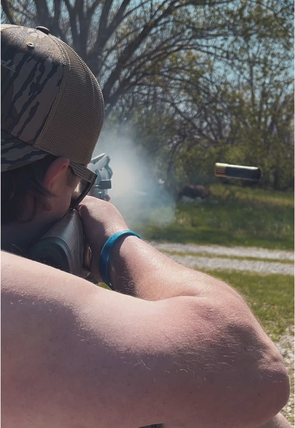 A post by @backwoods_outdoors_3 on TikTok caption: Ready for that ol Tom to step out!!! #fy #fyp #fypシ #foryoupage #backwoods #backwoodsoutdoors #edits #outdoors #youtube #hunting #turkey #thunderchicken #spring #turkeyseason #kentucky #hunter #shorts #reels #viral #mossyoak @bassproshops @Mossy Oak @Heat Wave Visual 