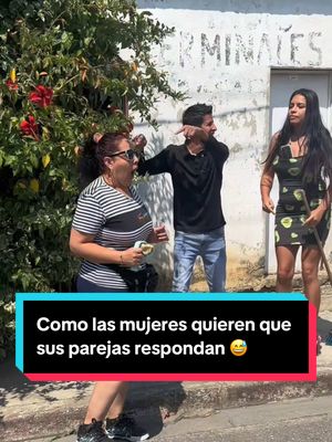 A post by @ronaldvallez on TikTok caption: Como las mujeres quieren que sus parejas respondan 😅