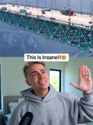 A post by @dylan.page on TikTok caption: 1M likes and I’ll bungee jump off it when it opens 😏😏👀