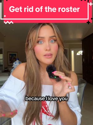 A post by @miadio on TikTok caption: Get rid of the roster! It’s holding you back #dating #advice #money #success #love #roster 