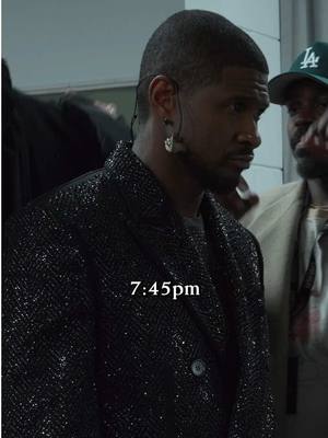 A post by @usher on TikTok caption: Some choose saratoga and banana peels. We choose a whole lot of vocal warm ups, body work and prayer to get the show ready #PPFTour . #morningroutines #morningroutine #usher #exercisemotivation 