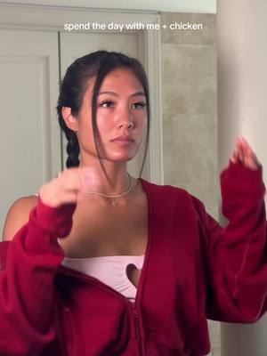 A post by @marissamcnamaraa on TikTok caption: your fav duo 🤞🏼 #reset #minireset #weeklyreset #skincareroutine #dailyvlog #morningroutine #chicken 